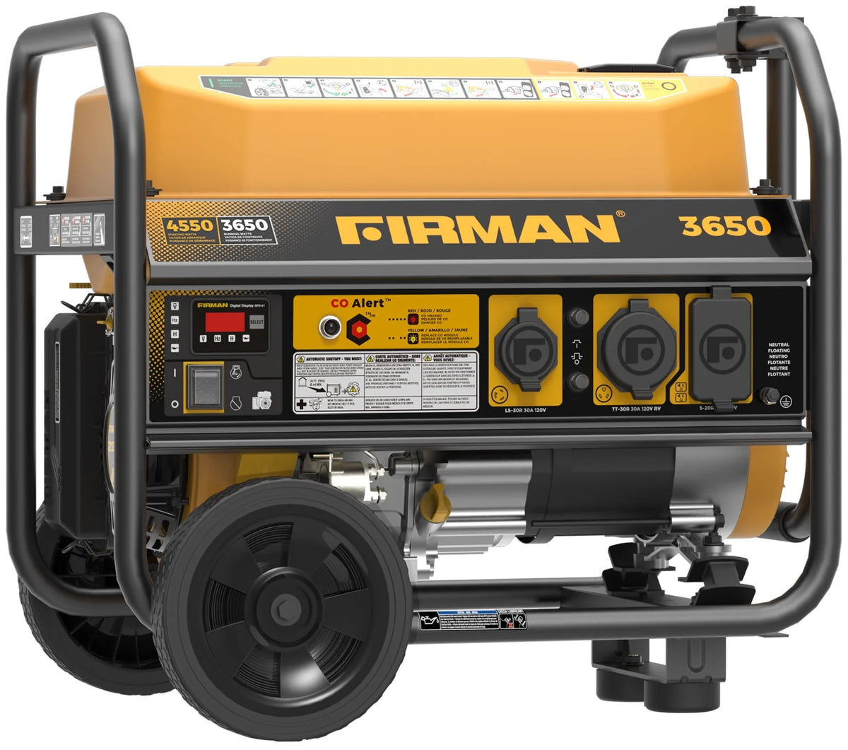 4550/3650 Watt Gas Portable Generator W1293