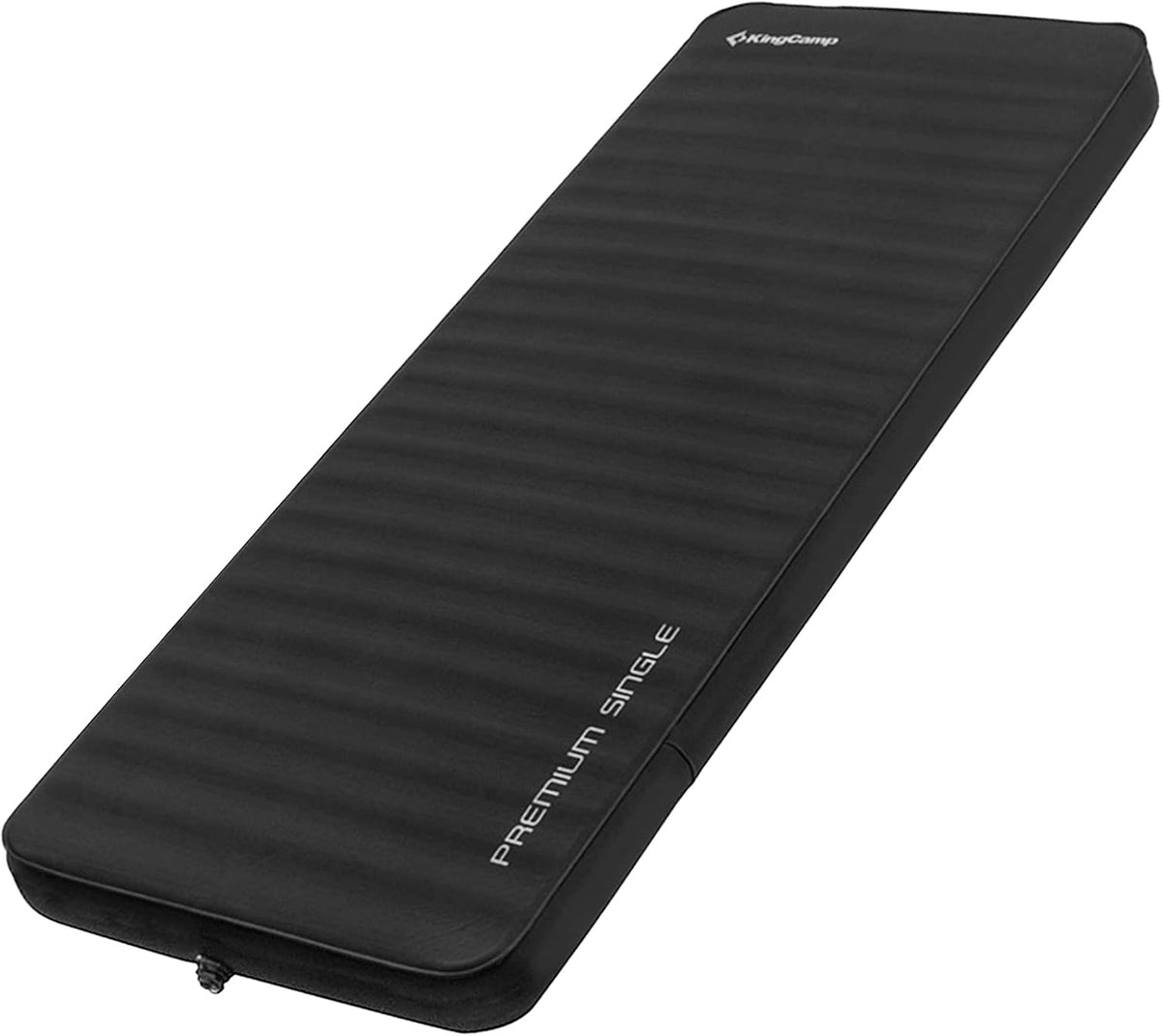 Self-Inflating Camping Sleeping Pad with 3D Sides, Black & Gray K6059