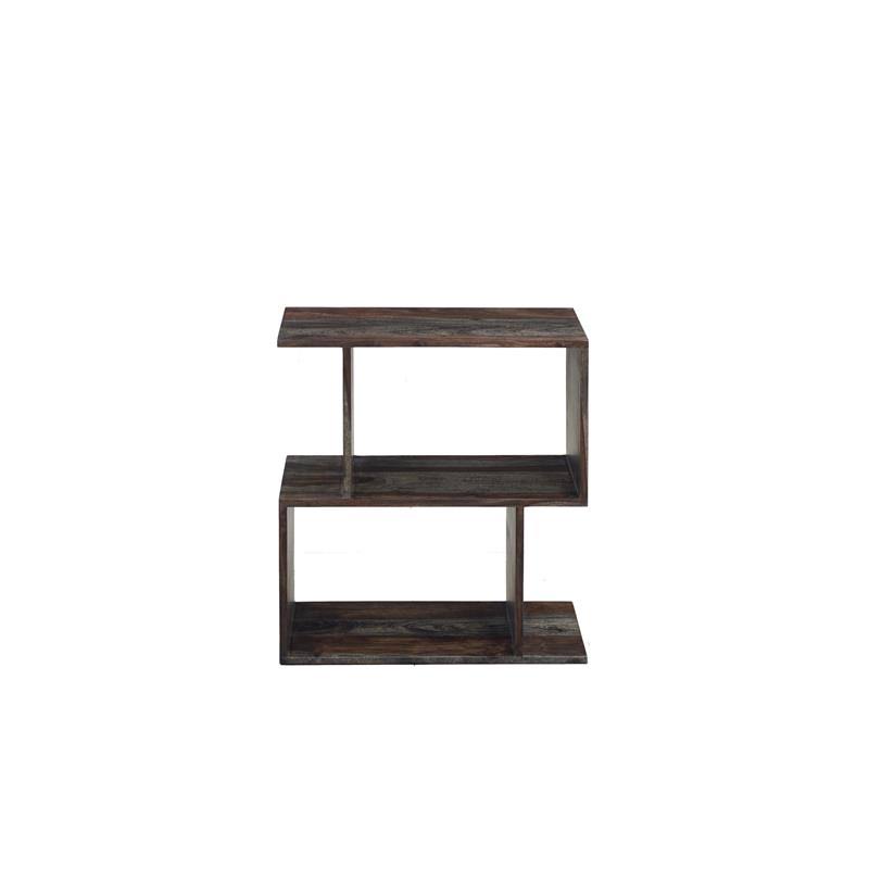 Gray Solid Sheesham Wood Bookcase V9901