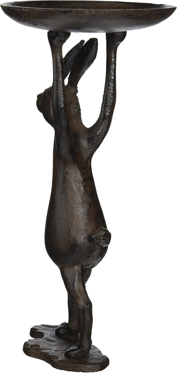 Cast Iron Rabbit Candleholder C117