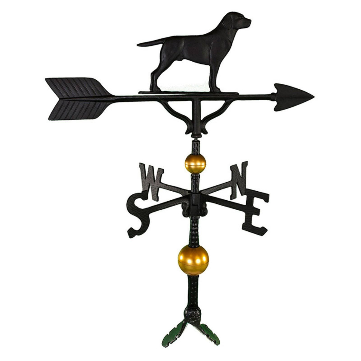 Satin Black 32-in Deluxe Lab Weathervane U213
