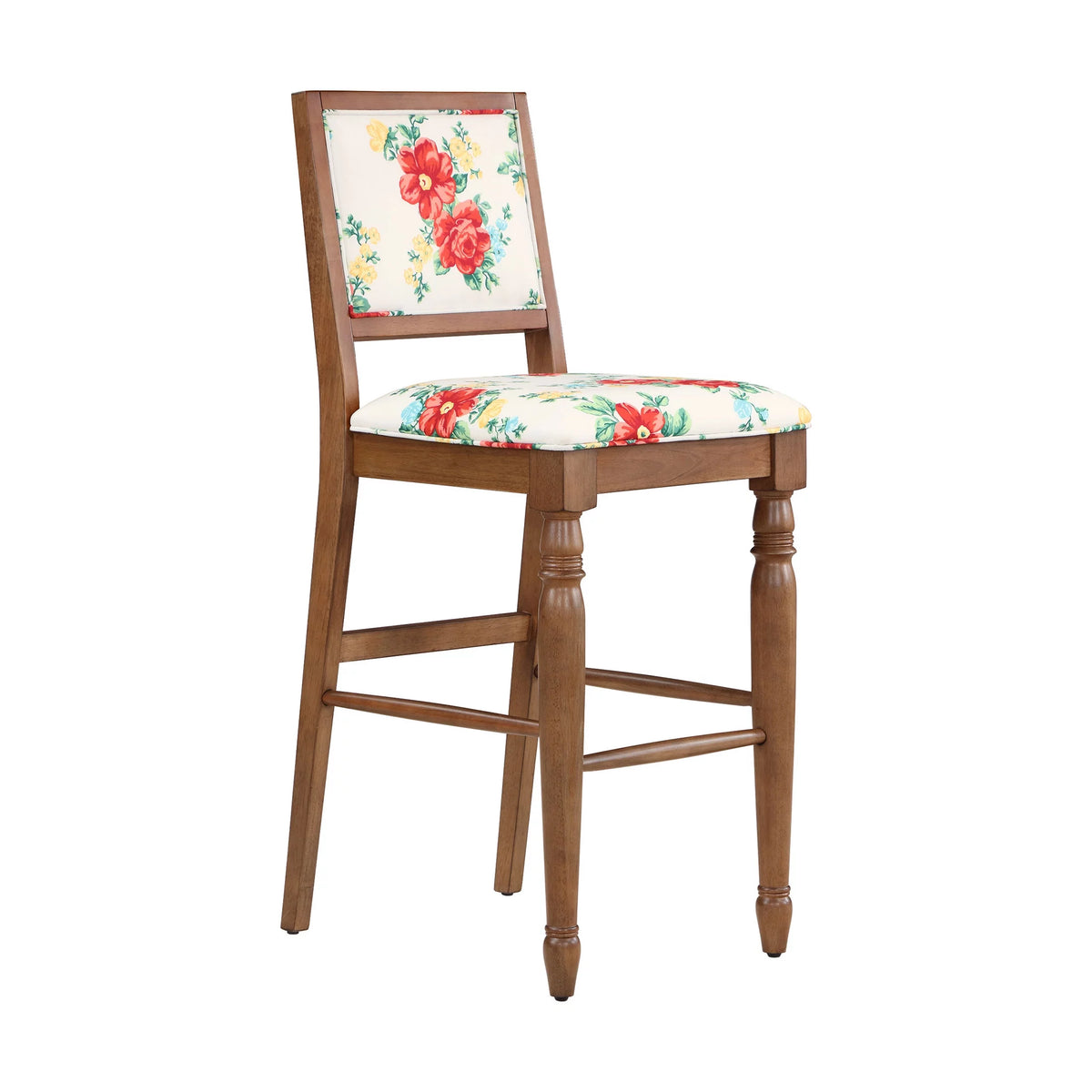 Set of 2 Solid Wood Bar Stools H778562
