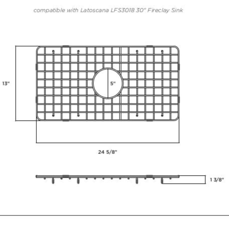 Fireclay Sink Grid E827