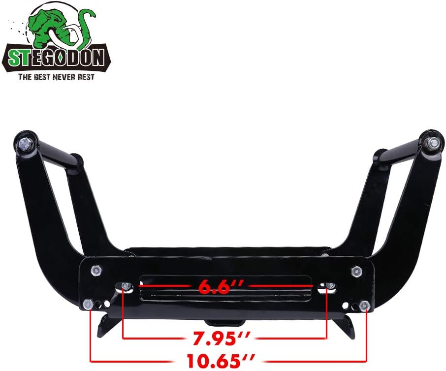 Winch Mounting Plate Cradle Bracket 8000lbs-13000lbs Capacity Foldable Pack of 2 L47556