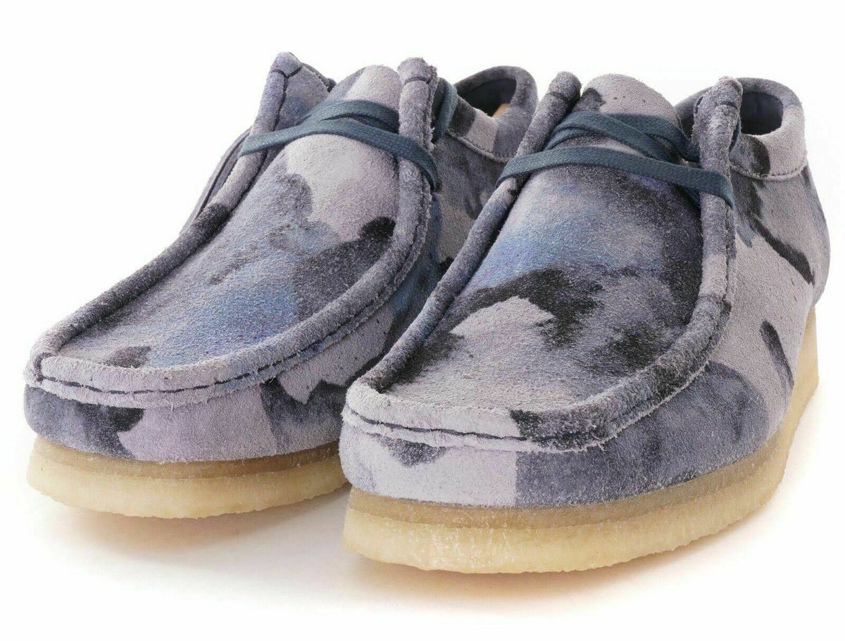 Blue Camo Wallabee Shoes I80287