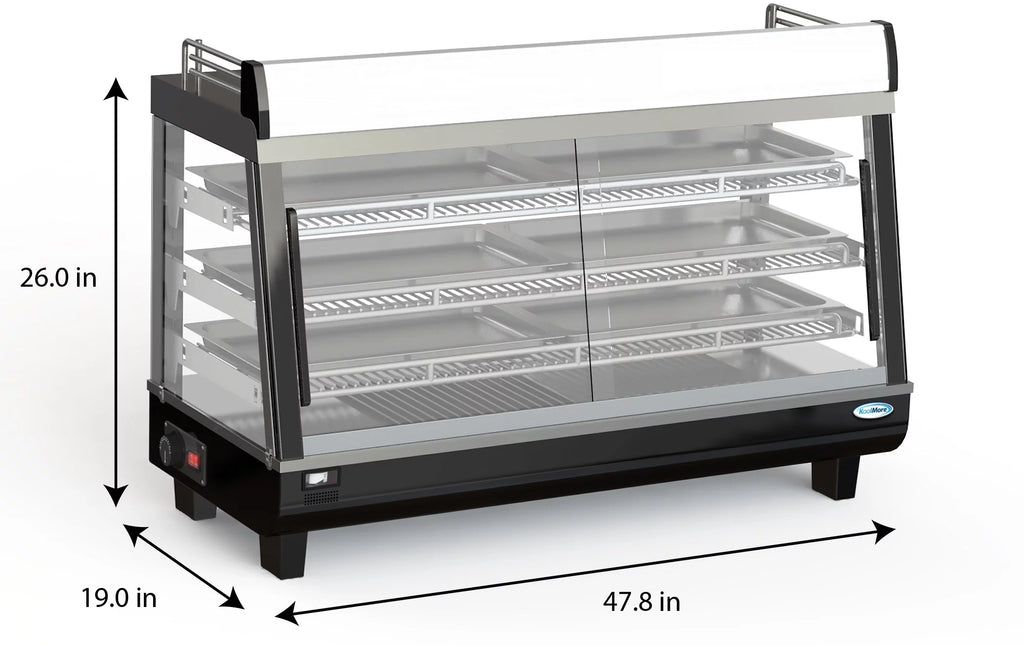 48 in. Glass Countertop Display Warmer G426