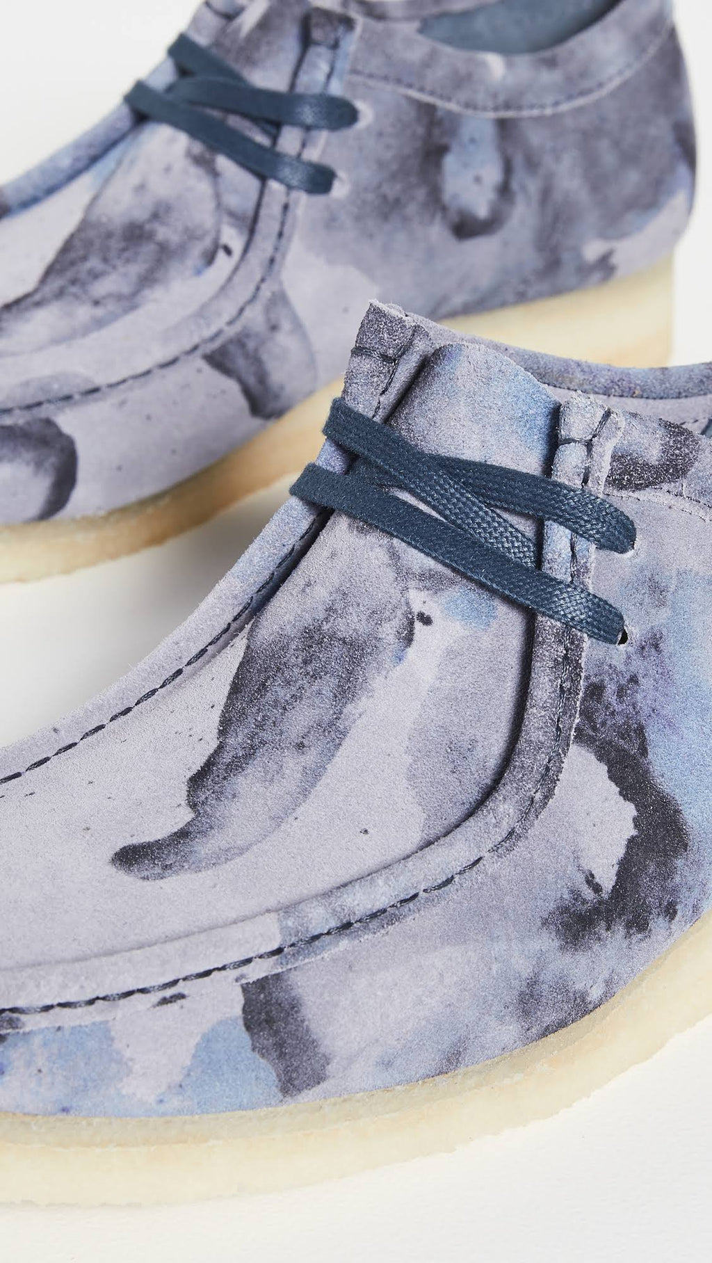 Blue Camo Wallabee Shoes I80287