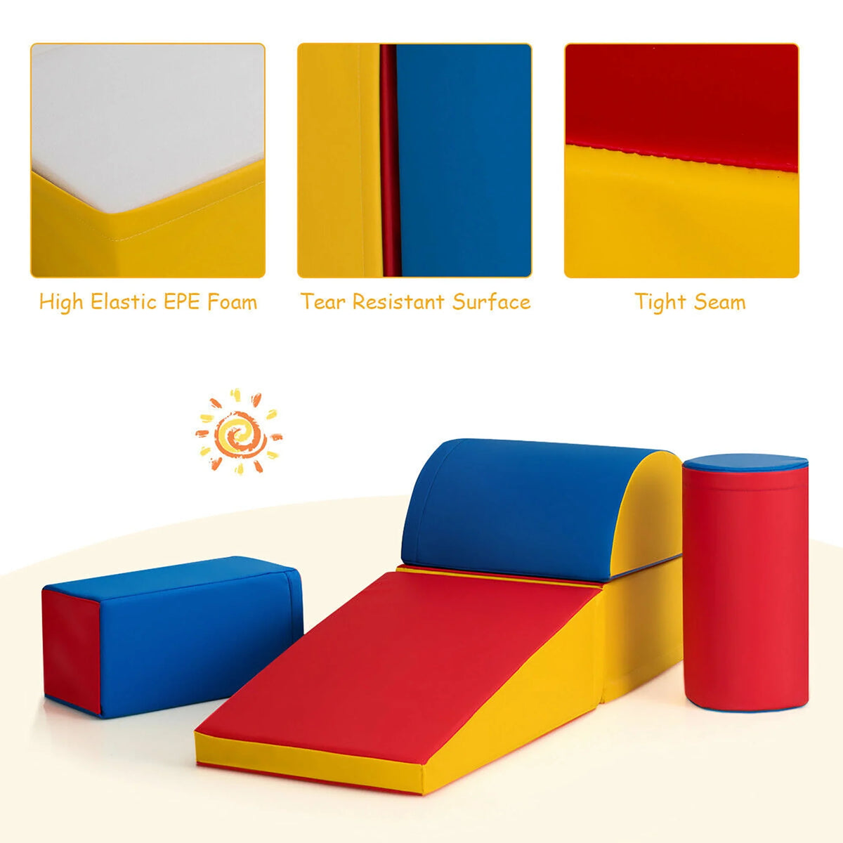 5 Piece Climb and Crawl Foam Play Set J91633