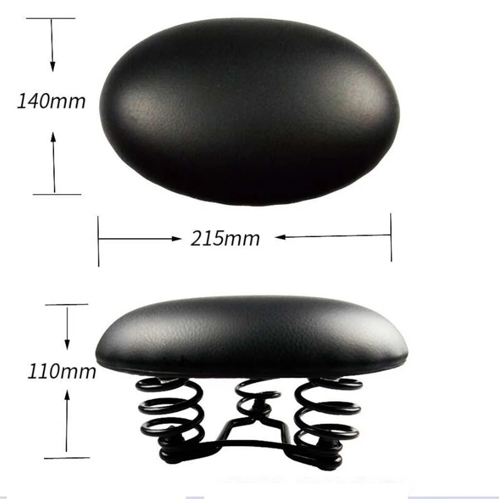 Noseless Bike Seat Saddle with Shockproof Spring Q4436
