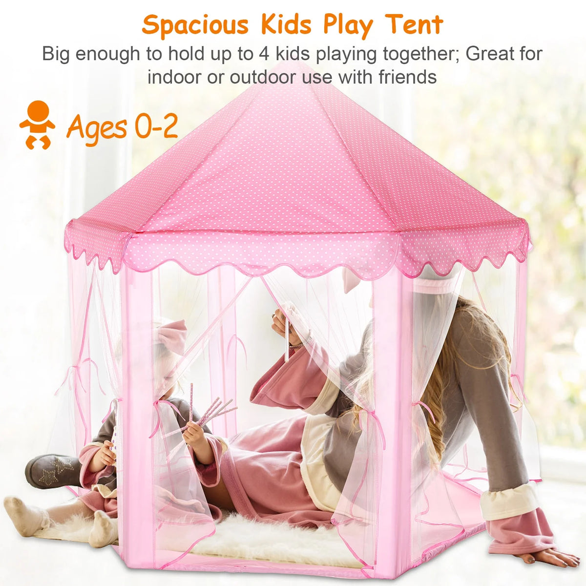 Princess Castle Tent Playhouse with Carry Case H218973