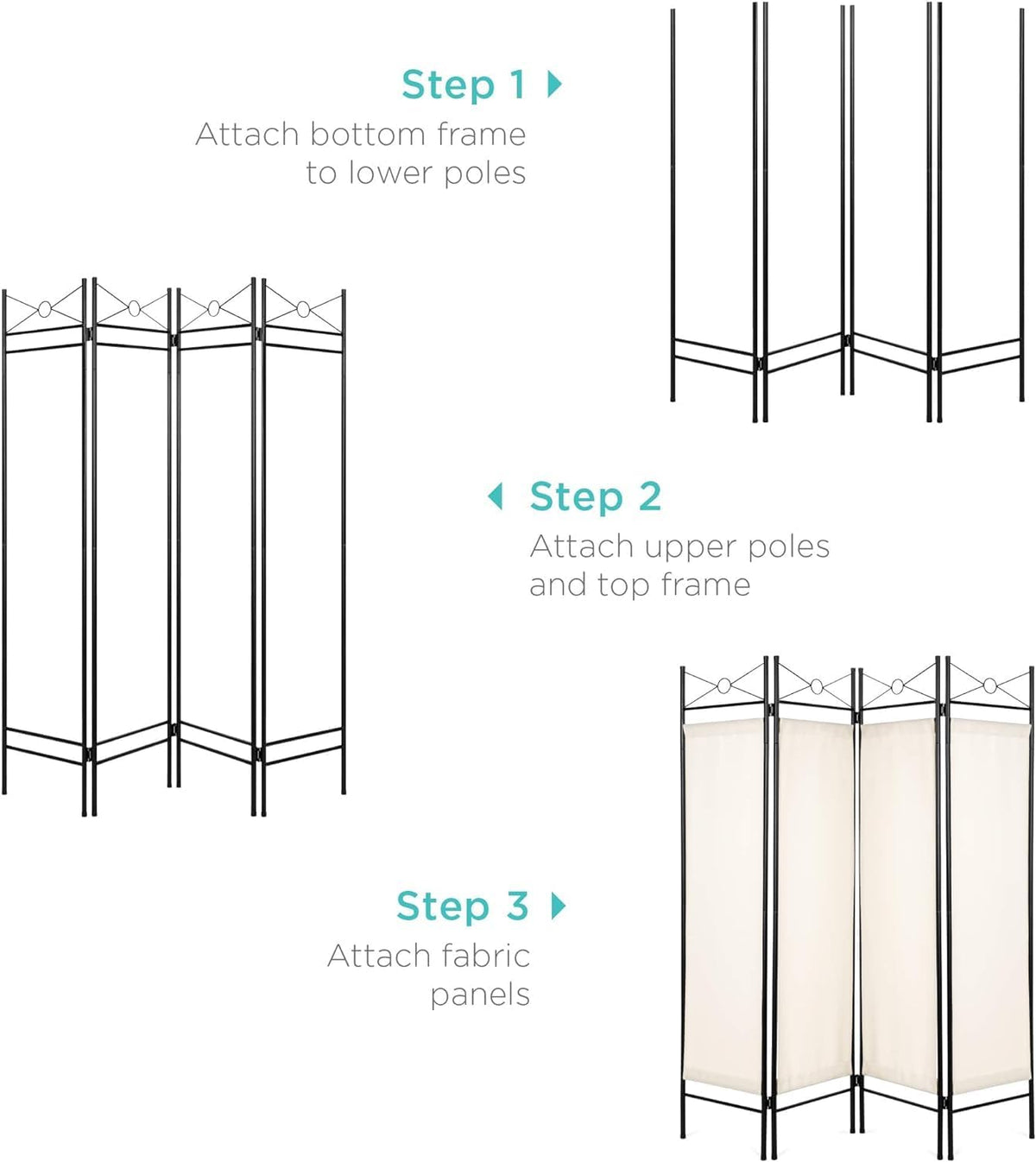 4-Panel Room Divider U693184