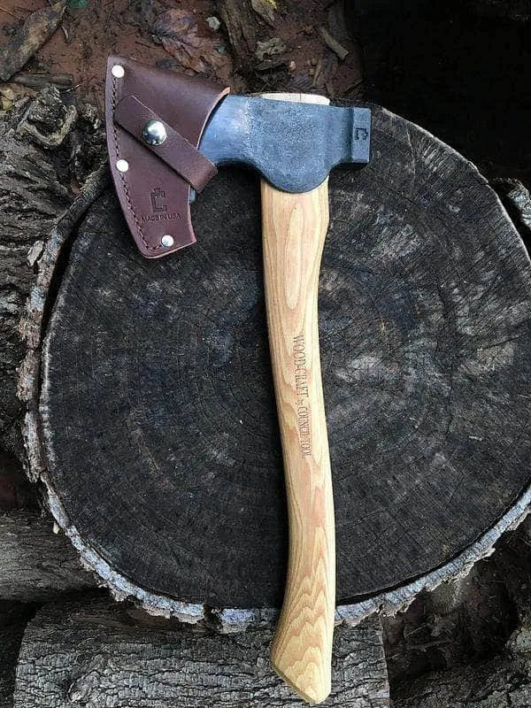 1.7# Wood-Craft Camp Carver Axe, 16x22 Curved Handle Axe G710111