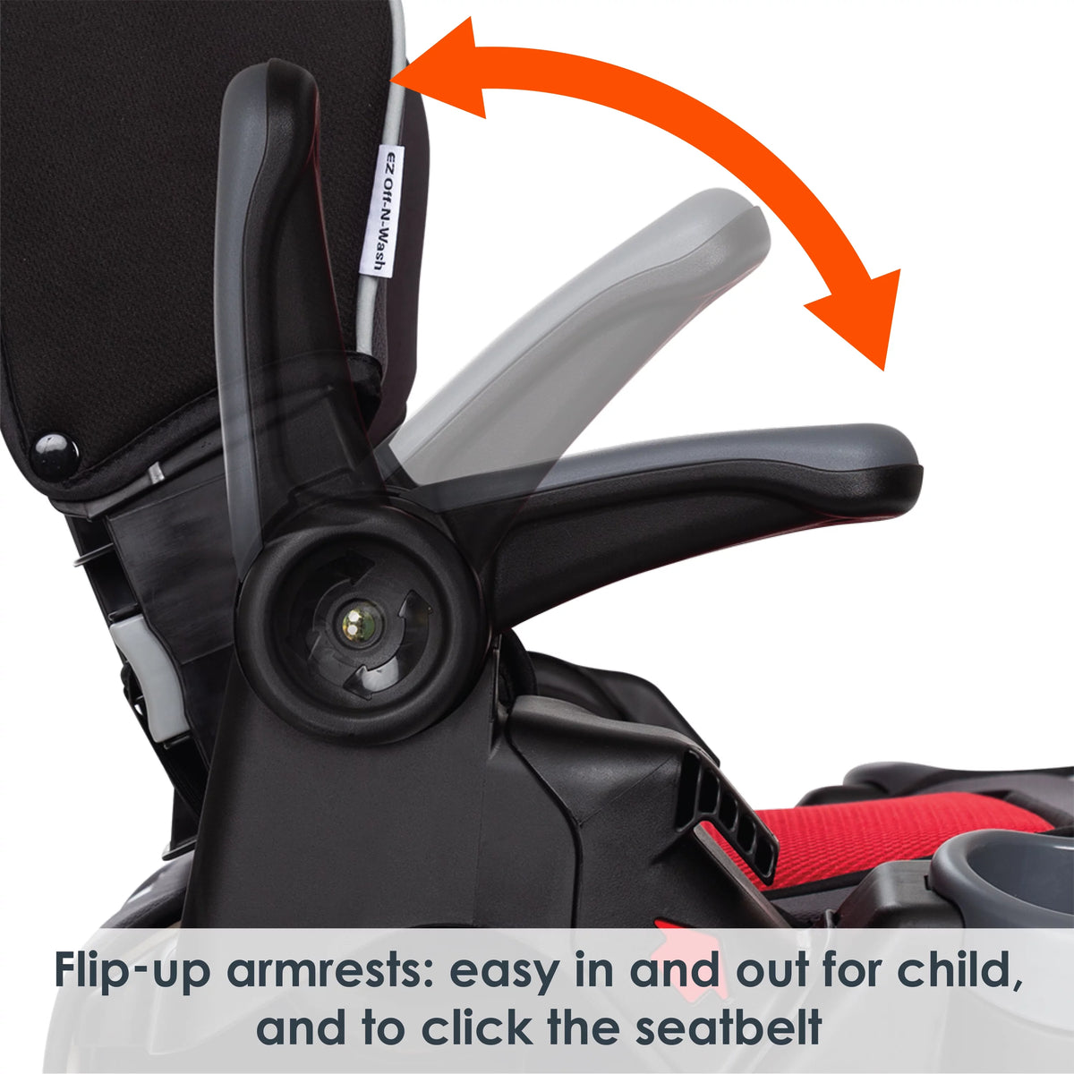 Red Folding High Back Booster Car Seat M65188