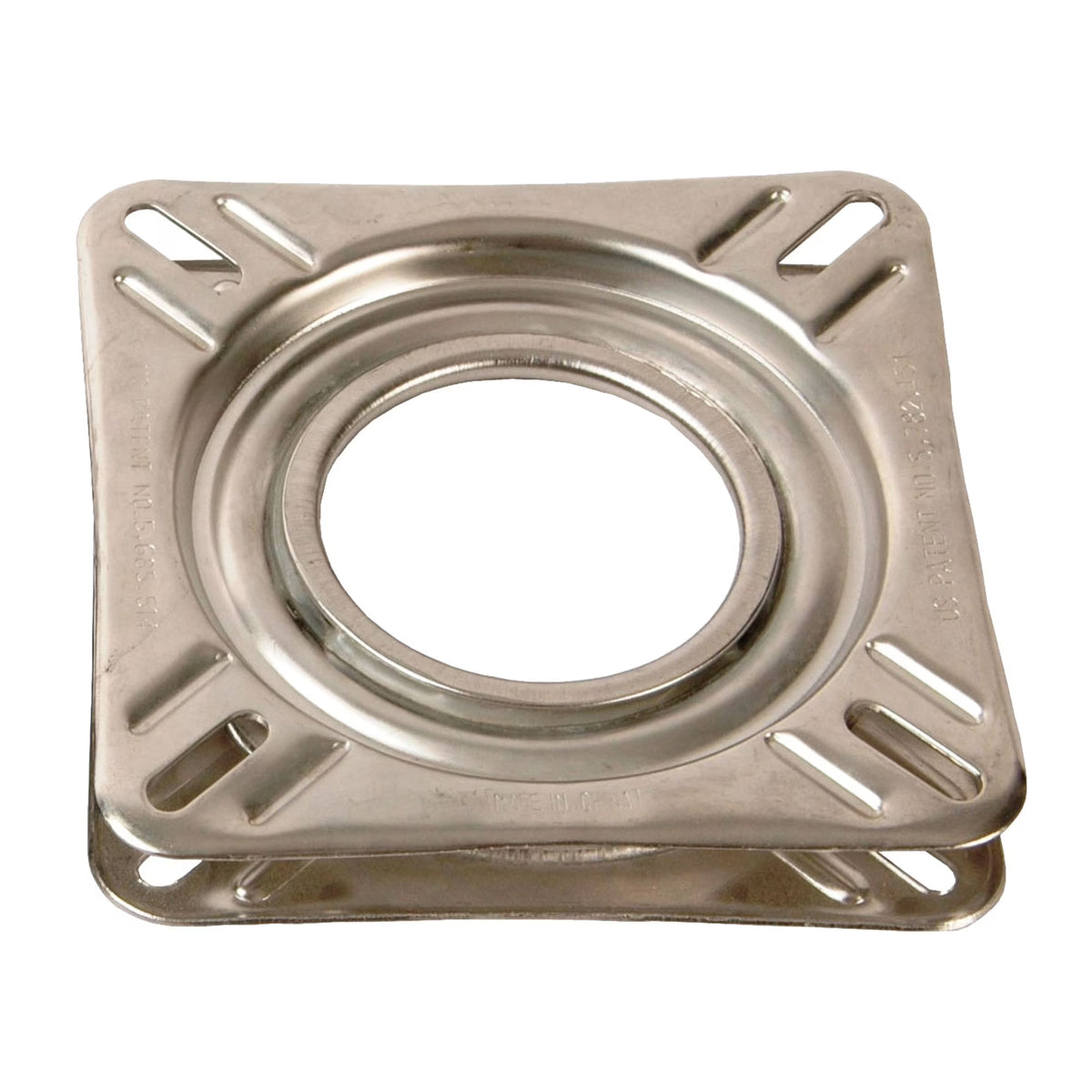 Non-Locking 360° Seat Swivel, 6.75" Square, Stainless Steel G205301