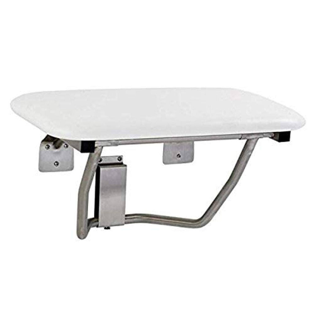 Fold Down Wall-Mount Padded Seat 23x22 White Z109