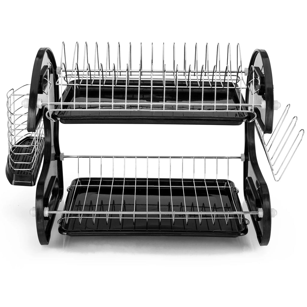 2-Tier Black Dish Drainer A248