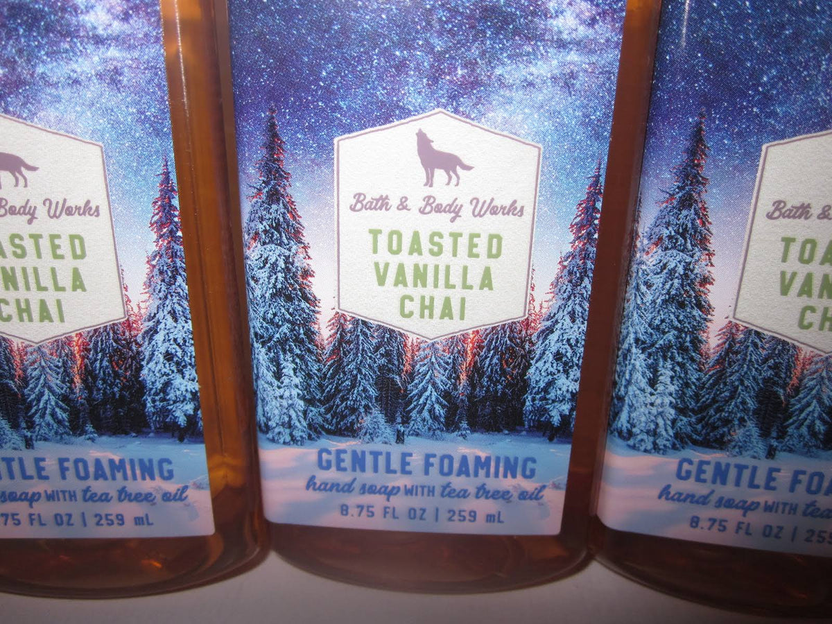 3 Bath & Body Works Gentle Foaming Hand Soap Toasted Vanilla Chai L764