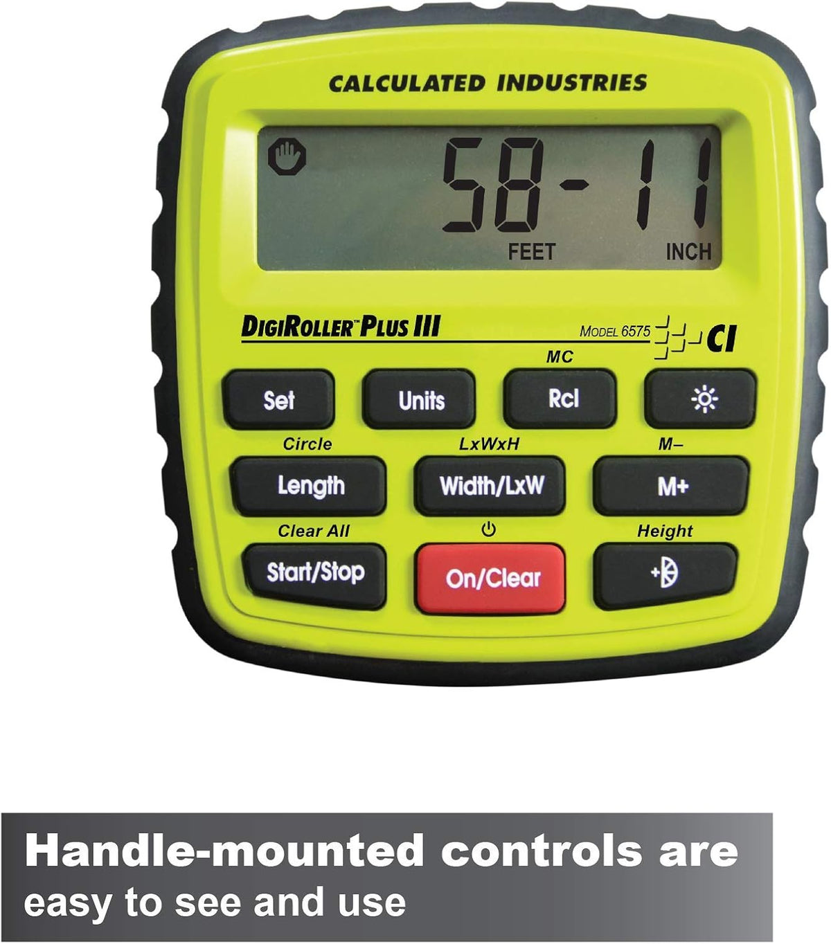 12.5 Inch Electronic Distance Measuring Wheel with Large Backlit Digital Display Q46779