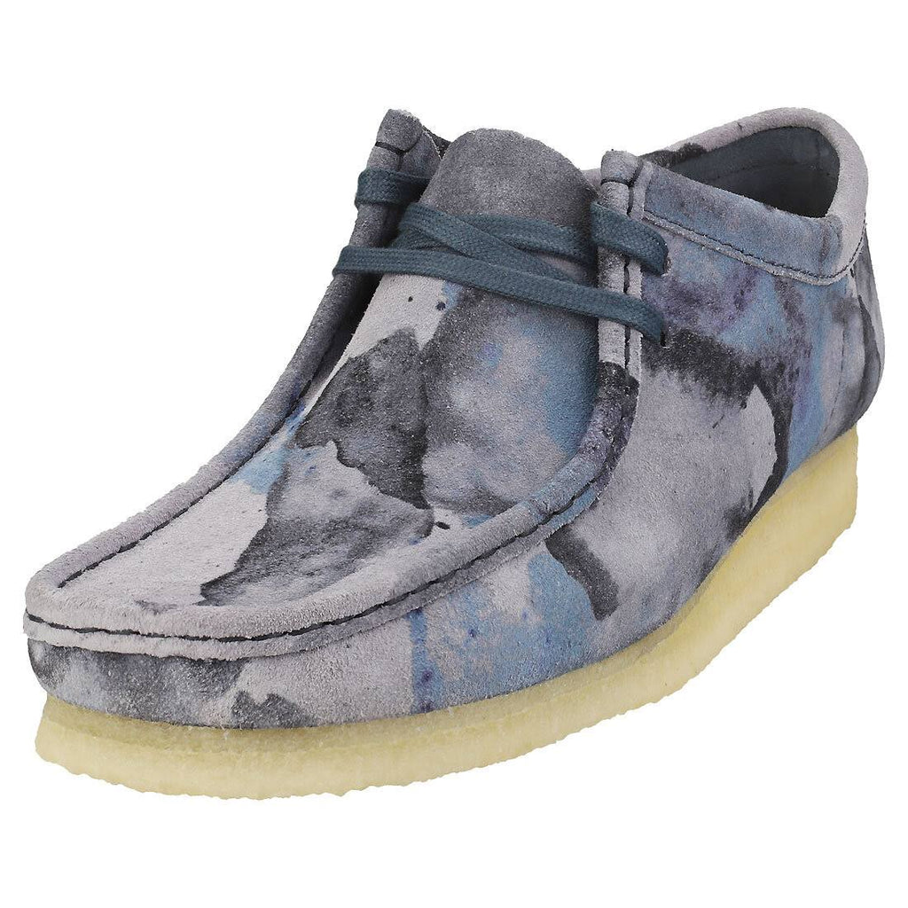 Blue Camo Wallabee Shoes I80287