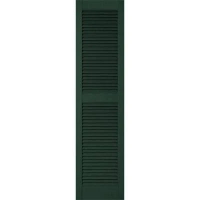 Midnight Green Vinyl Louver Shutters D384