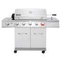 Stainless Steel 5-Burner Gas Grill with Side Burner Z56611