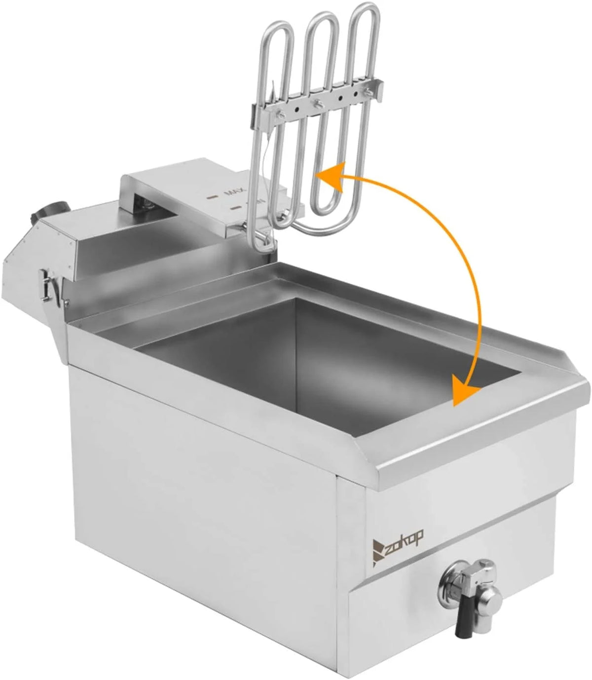 Commercial Electric Stainless Steel Countertop Deep Fryer 12.5QT X560191