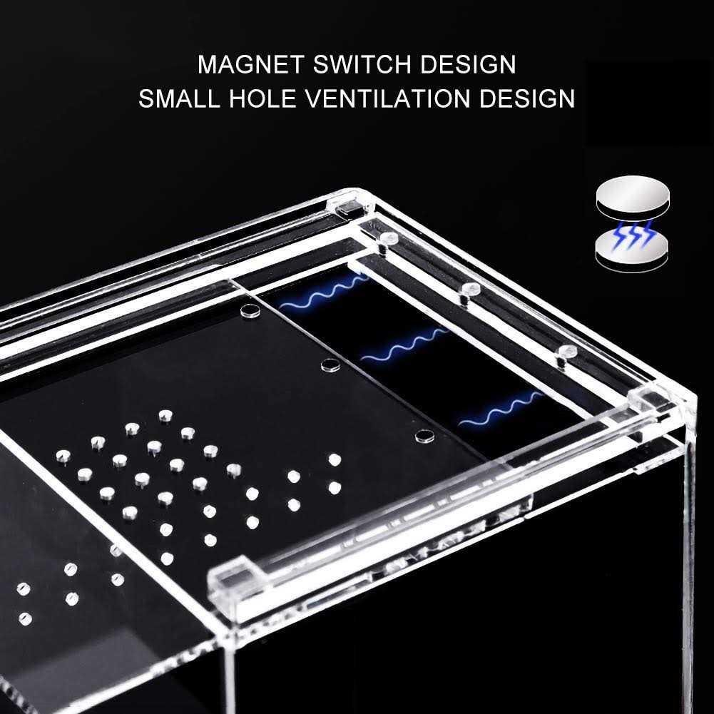 Magnetic Acrylic Reptile Cage 6x6x9 Tall Enclosure D853468