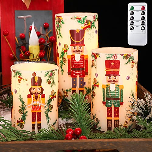 Flameless LED Pillar Candles with Timer & Remote R694383