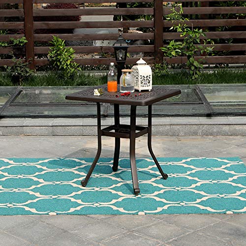 Cast Aluminum Rectangular Patio Dining Table, 64" x 37" E8009