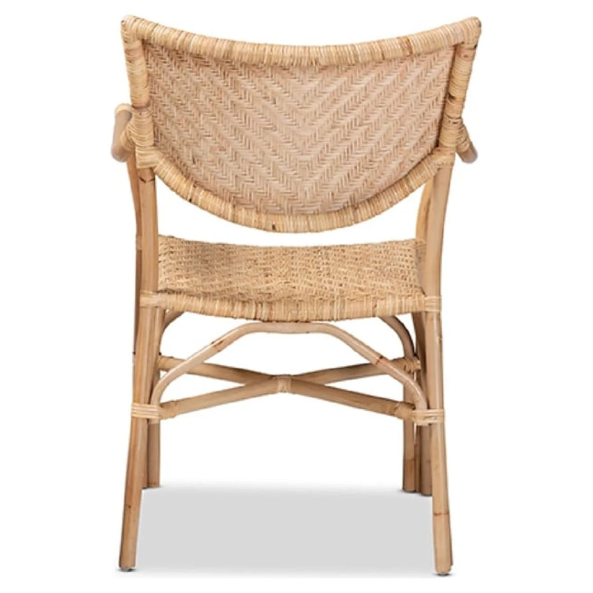 Natural Brown Rattan Dining Chair Q6410