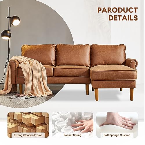 Grey L-Shape Sofa with Chaise A529