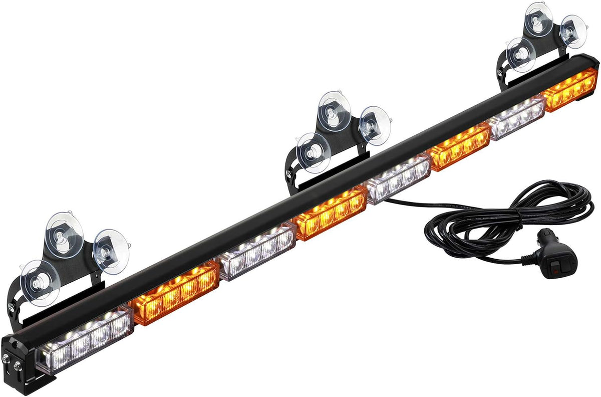 36 32LED Traffic Advisor Light Bar Amber/White Pack of 2 C21844