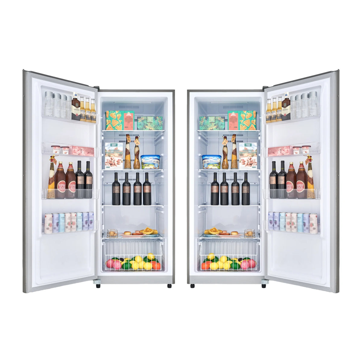17 cu. ft Convertible Upright Freezer/Refrigerator in Stainless with Reversible Door U862