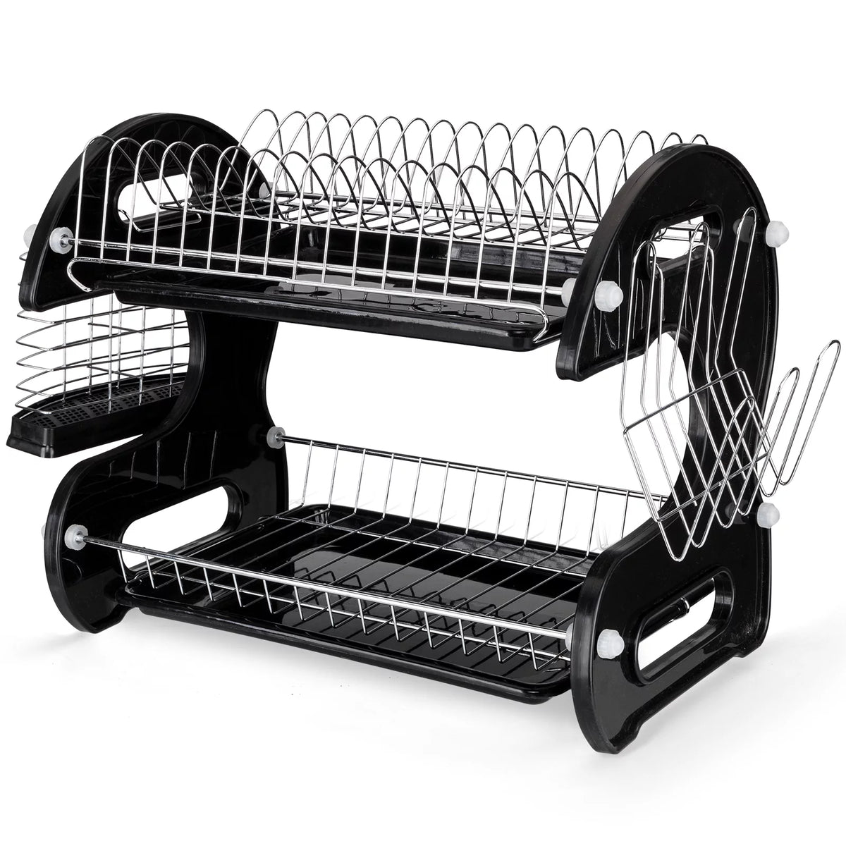 2-Tier Black Dish Drainer A248