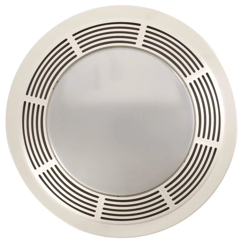 White Round Fan and Light Combo, 100 CFM L7280