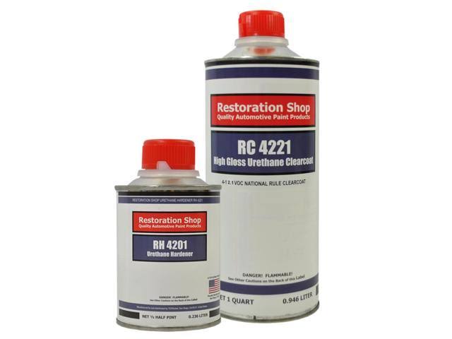 Green Urethane Basecoat Clearcoat Auto Paint Medium Quart Kit Y8138