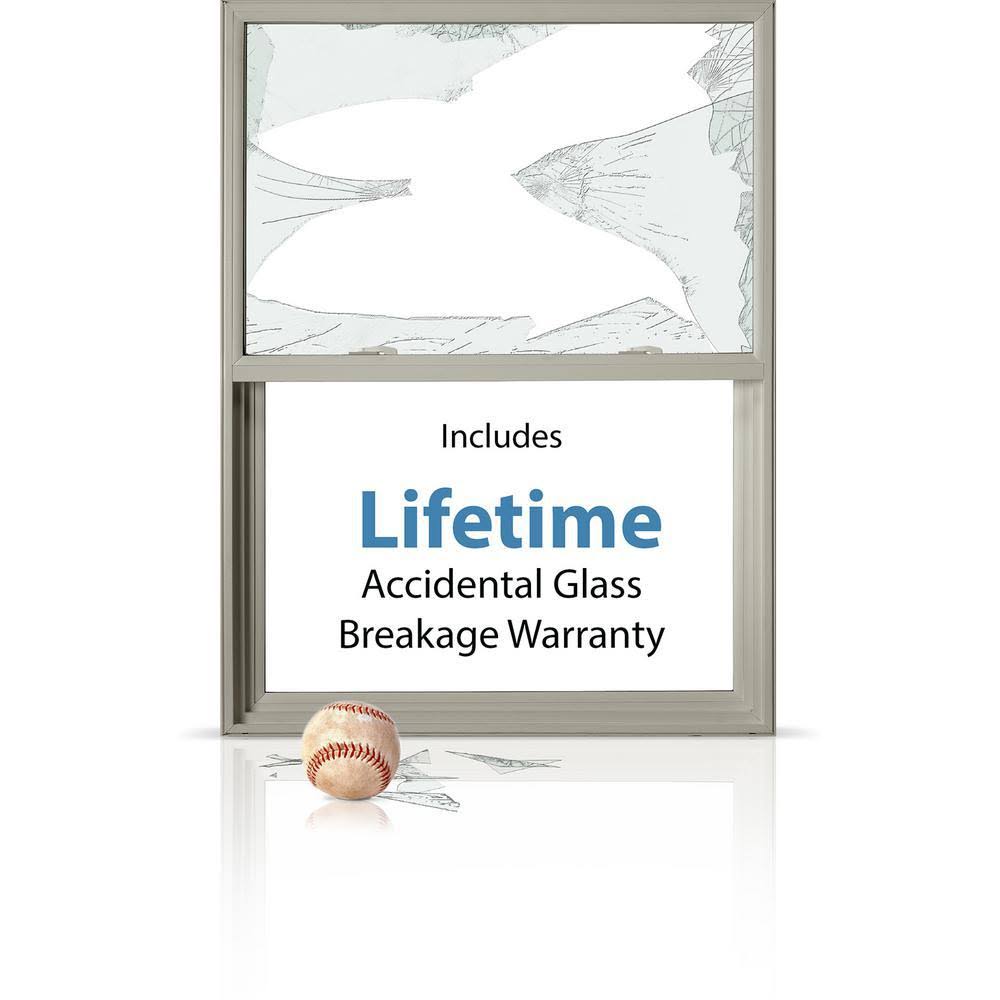 30 in. x 48 in. White Single-Hung Vinyl Window with 6-Lite Colonial Grids Z745687