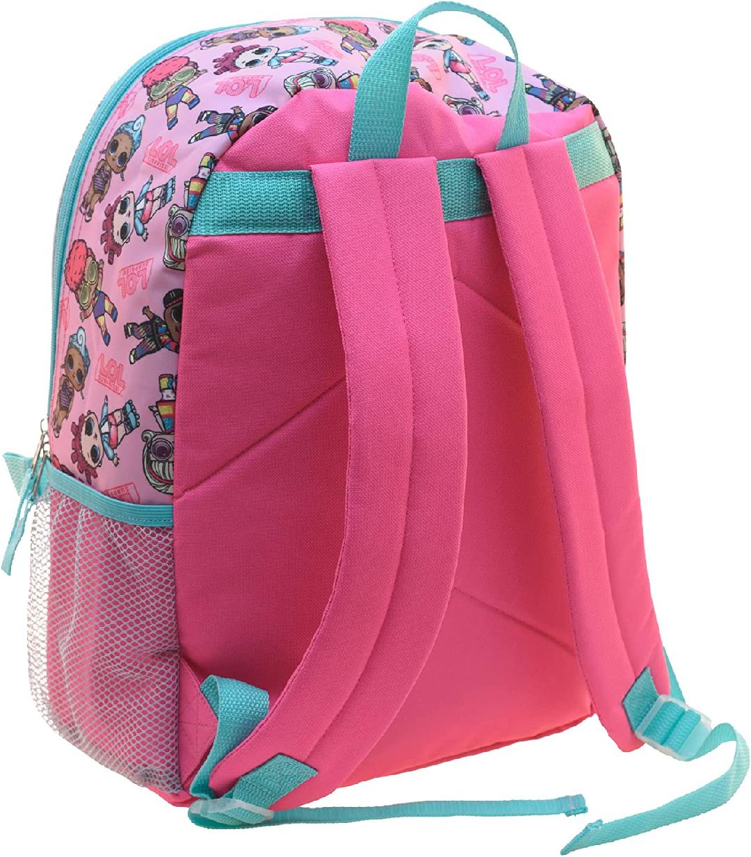 4 Piece Sequin Backpack Set with Lunch Bag, Pink S964345