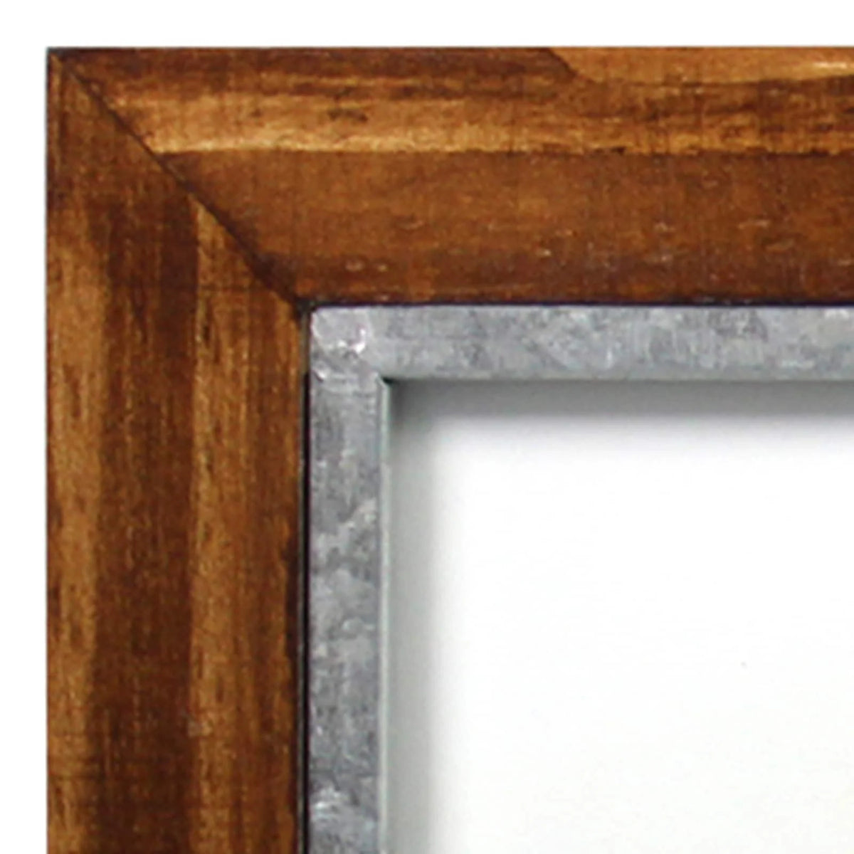 12 Pack 2 Opening Walnut & Silver 5" x 7" Hinged Frame F430