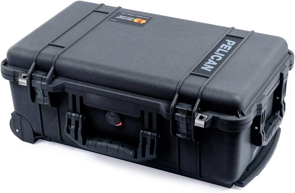 Black Pelican 1510 Case with Grey Dividers & mesh lid Organizer P886