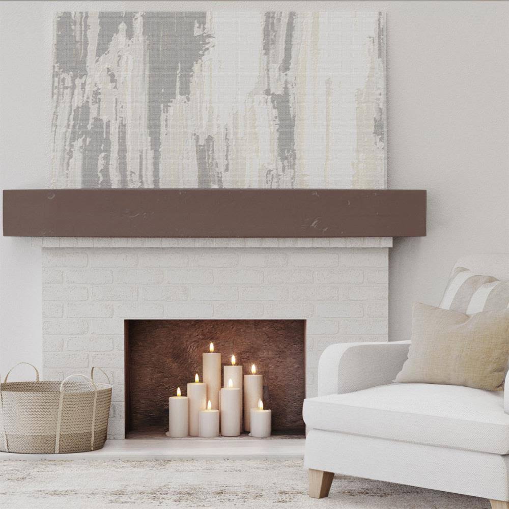 Knotty Pine Faux Wood Fireplace Mantel D9904