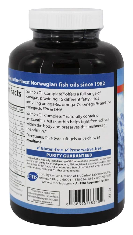 Salmon Oil 1250 mg 120 Softgels G124