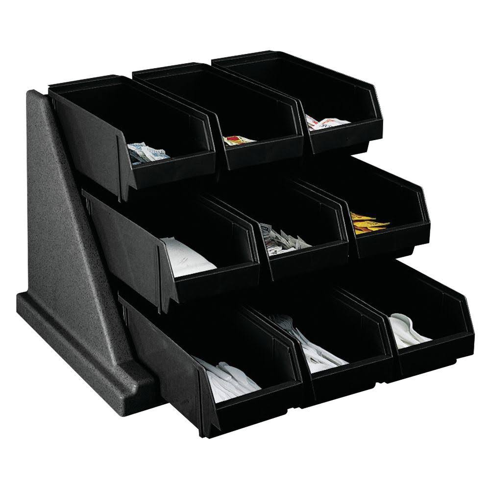 Black 9 Bins Organizer Rack I244512