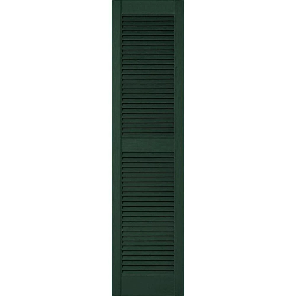 Midnight Green Vinyl Louver Shutters D384