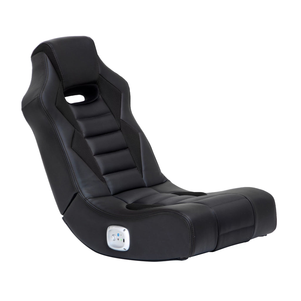 Black Bluetooth Audio Floor Rocking Gaming Chair Y22122