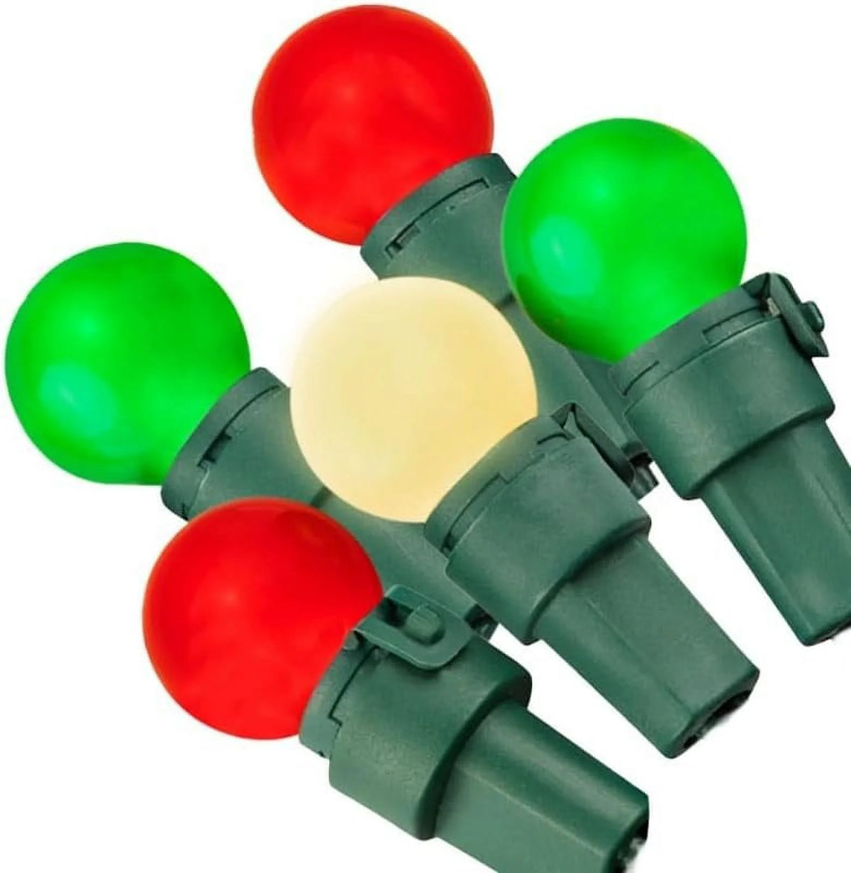 70 G15 Red Green Warm-White LED Mini Globe Light String J799462