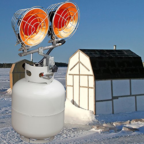 Silver 15,000 BTU Propane Gas Tank Top Heater I2048