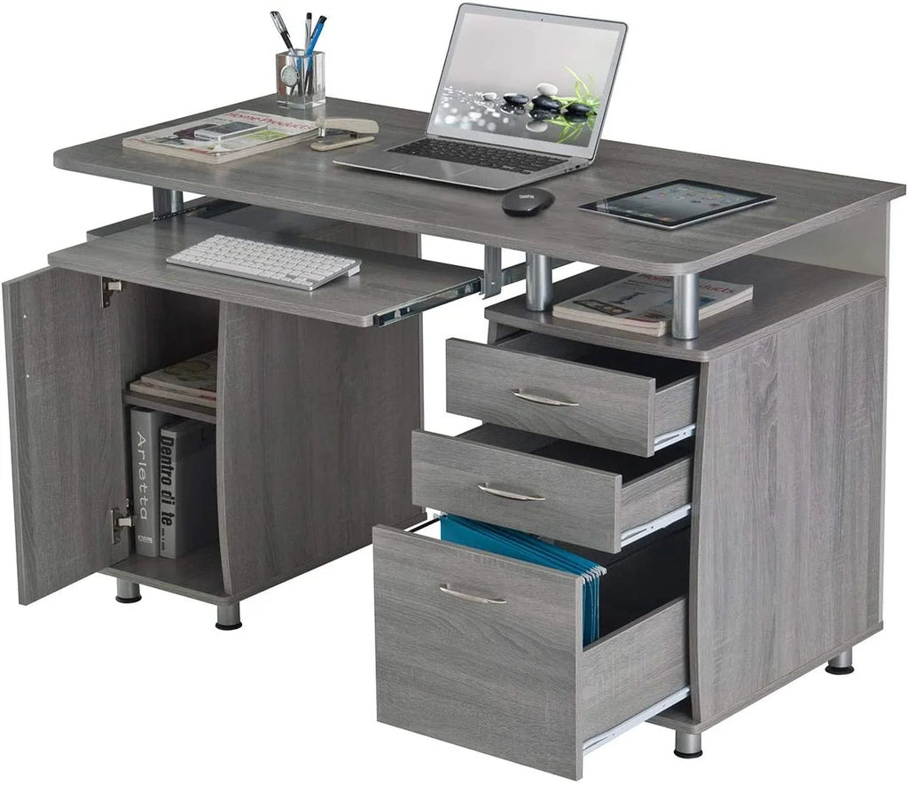 Gray Small Computer Desk K2752