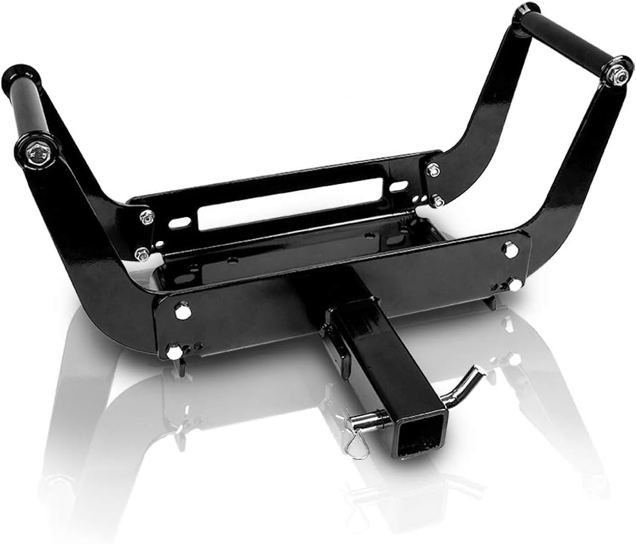 Winch Mounting Plate Cradle Bracket 8000lbs-13000lbs Capacity Foldable Pack of 2 L47556