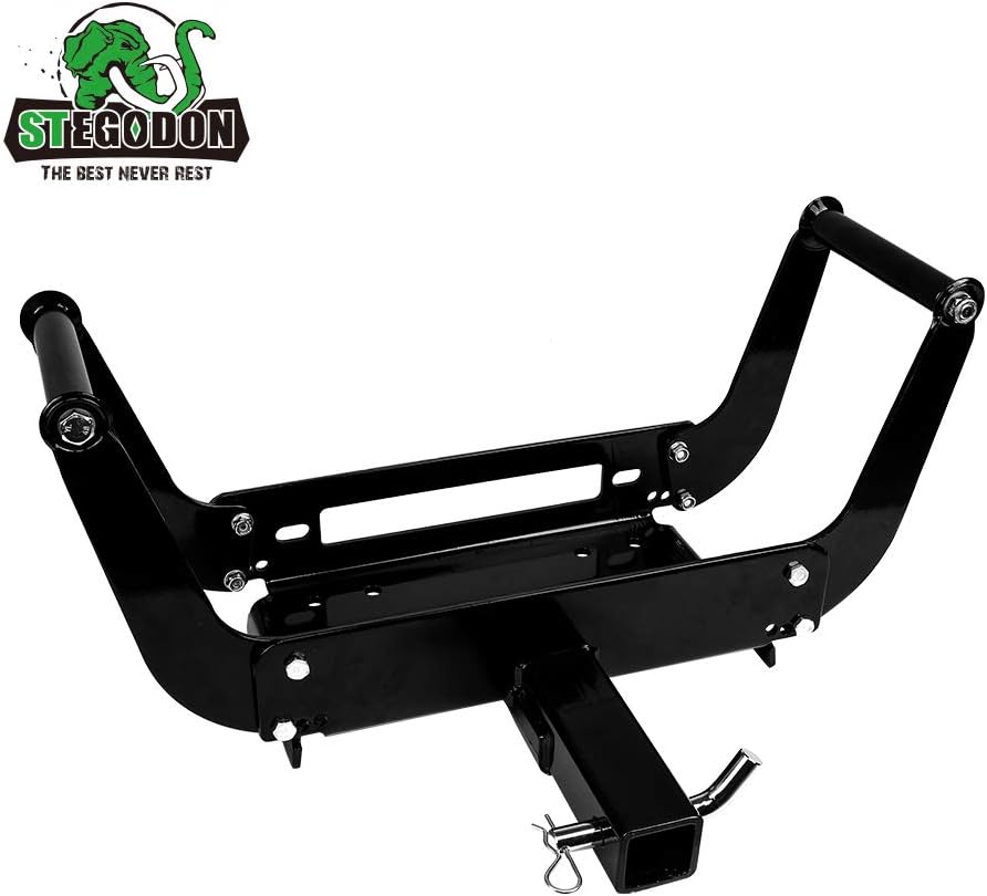 Winch Mounting Plate Cradle Bracket 8000lbs-13000lbs Capacity Foldable Pack of 2 L47556